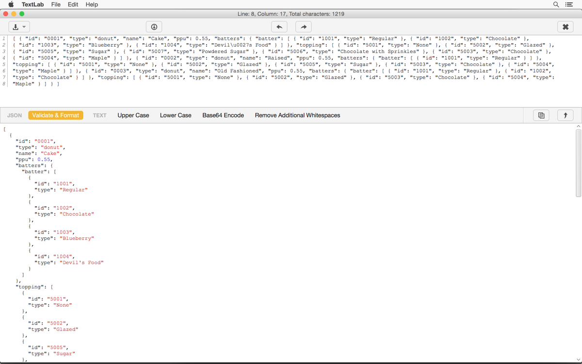 Predictive formatter &amp; validator textlab-app.com for #text, #json, #sql, #html, #xml, #url, #csv is ready.