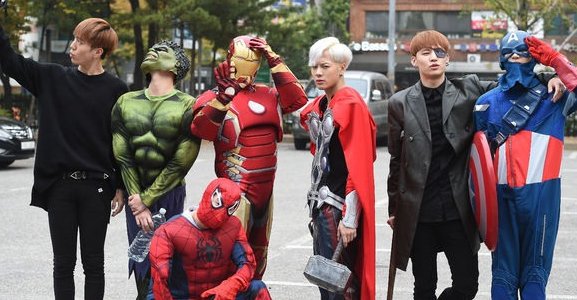 KpopHerald on Twitter: "GOT7 members spotted in Avengers costumes  https://t.co/8eQiRZuiHQ @GOT7Official @jypnation #GOT7 #Kpop #Avengers  https://t.co/pyYg8bzQ2Z"