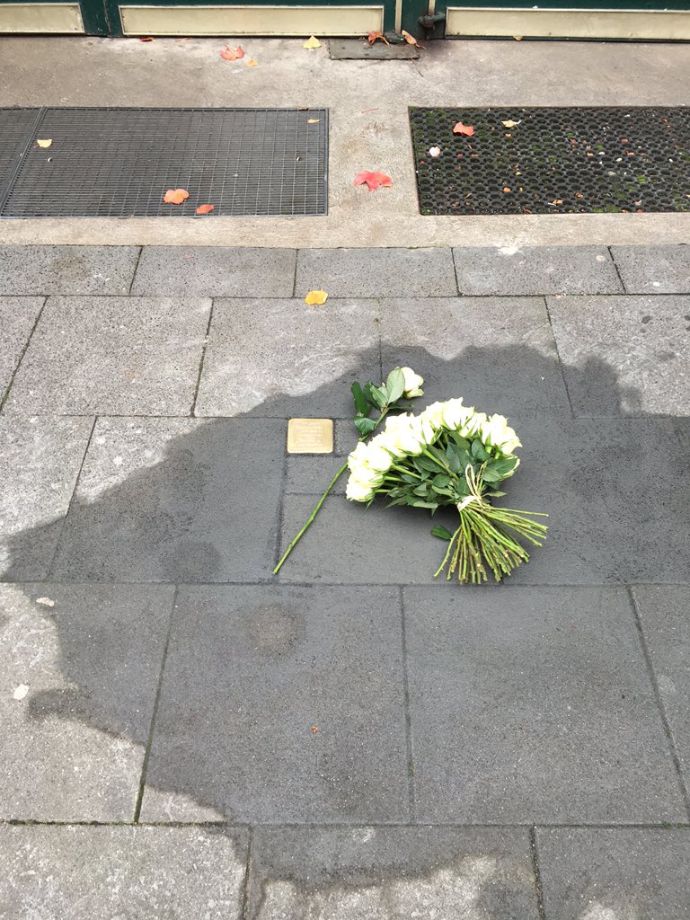 kascologne's tweet photo. Gisela Herz lernte an der KAS in Köln. Heute hat sie hier einen Stolperstein. #stolpersteine https://t.co/iGBjsnB5tS