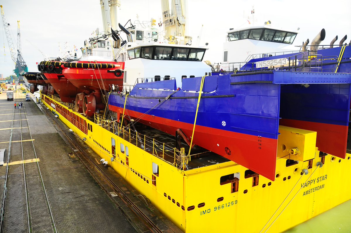 RHB Stevedoring Rotterdam (@rhbstevedoring) on Twitter photo Welcome "Happy Star" 22 workboats for DAMEN. now discharging at our terminal <a href="/rhbstevedoring/">RHB Stevedoring Rotterdam</a> rhb waalhaven n.z rdam Welcome "Happy Star" 22 workboats for DAMEN. now discharging at our terminal <a href="/rhbstevedoring/">RHB Stevedoring Rotterdam</a> rhb waalhaven n.z rdam