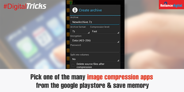 RelianceDigital's tweet photo. Are pictures taking a toll on your phone memory? Here’s a cool #DigitalTrick to save space on your Android phone. https://t.co/1lgMPieKWS