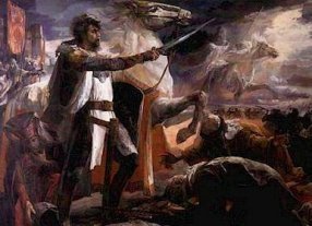 Reconqvista's tweet photo. ¡A MEDIO DÍA LA VICTORIA CRISTIANA ES TOTAL!
#DeusVult!
#BatalladeCuarte https://t.co/yxoisfNlsZ