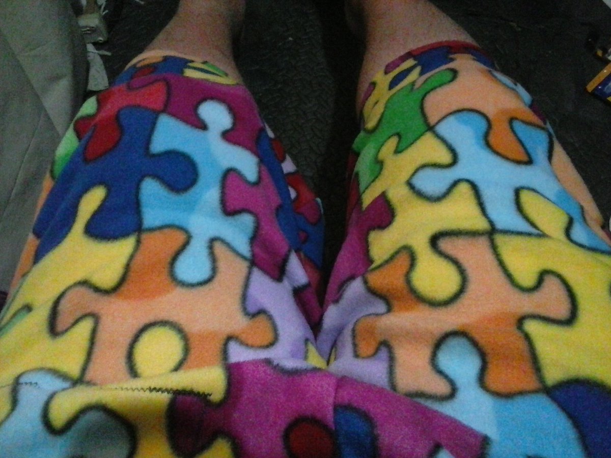 charliewinthrop's tweet photo. Puzzle-patterned #CharliePants! https://t.co/AsiYTrkvxv