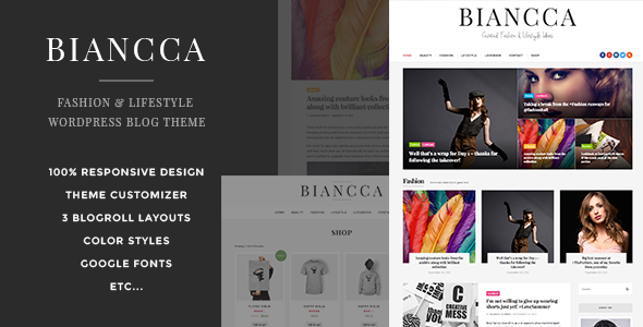 SEOMasterWP's tweet photo. Biancca - Fashion &amp;amp; Lifestyle WordPress Blog Theme (Blog / Magazine) https://t.co/bt9BZvBHd5 https://t.co/8vYIrmroEM