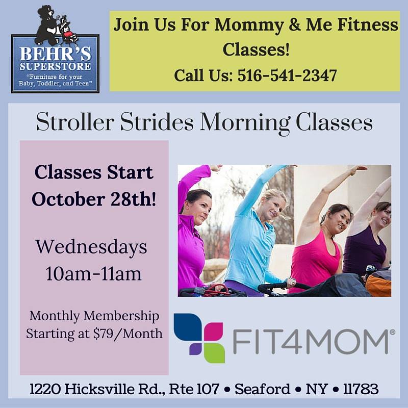 #Strollerstrides are coming to #Behrsfurniture! Classes start Oct. 28th! Visit us: to enroll!