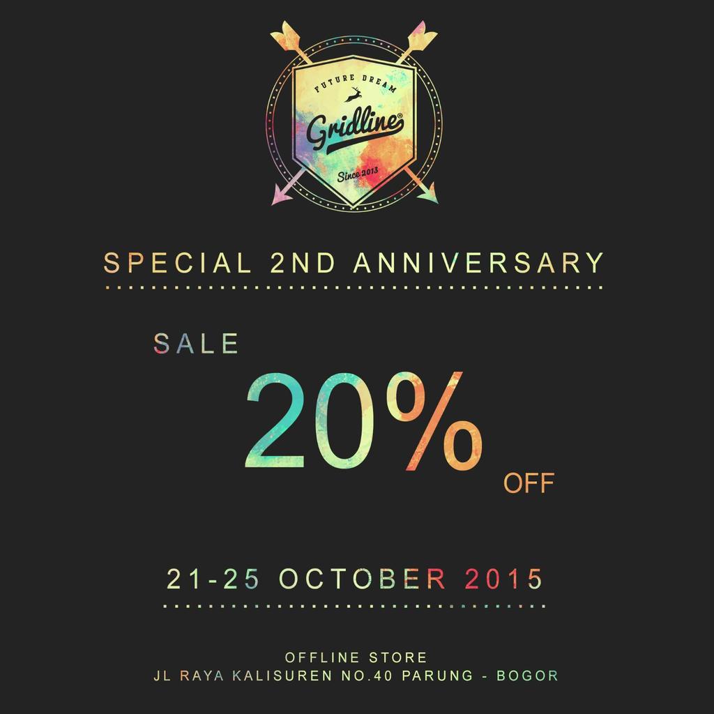 SPECIAL #2ndGRIDLINEclothing ! SALE 20% off at <a href="/gridlinecloth/">GRIDLINE co.</a> Store ; 21-22 October 2015