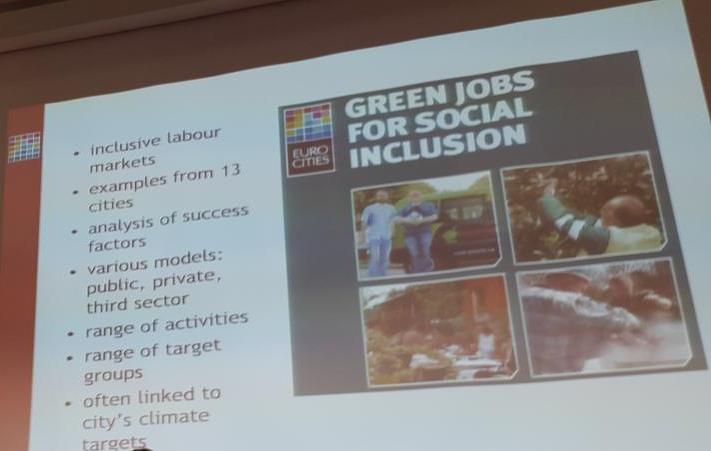 RAPinsertion's tweet image. Forum @EUROCITIEStweet à Bruxelles  #GreenJobs for #SocialInclusion @LaFeuilleErable  en exemple #SAFcities #Rennes