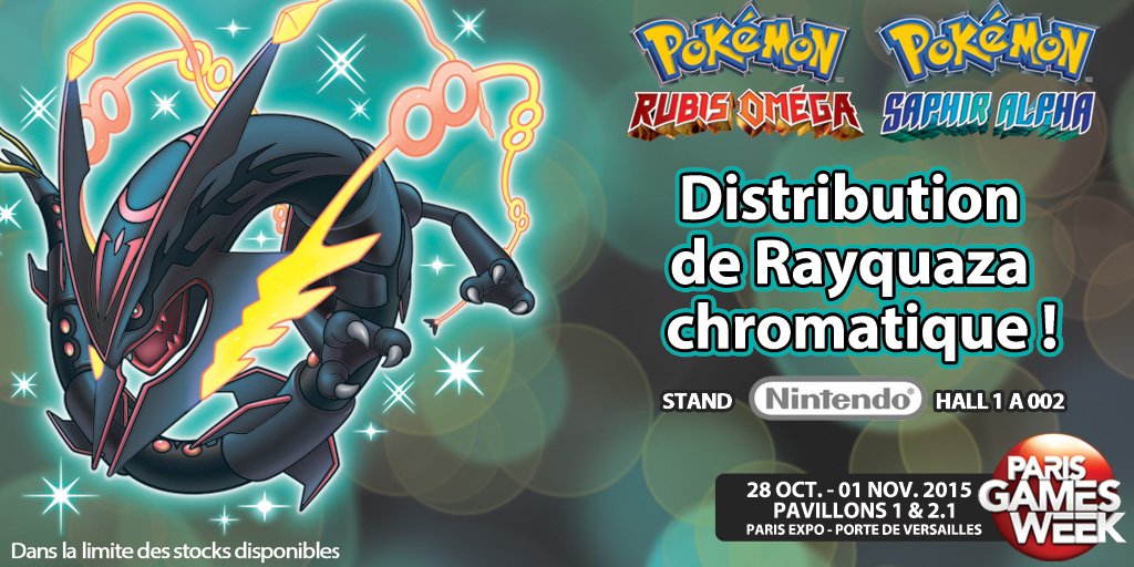 [ROSA] Distribution Rayquaza Shiney à la Paris Games Week 2015 CR1E8lvWcAAG6i-