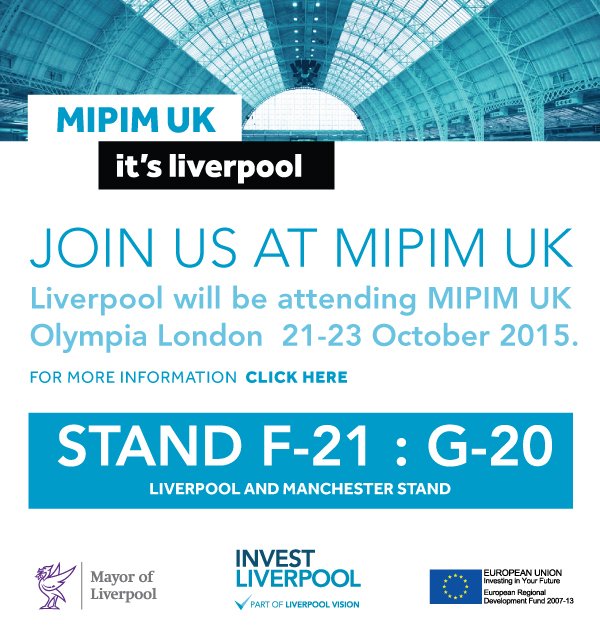 At #MIPIMUK? Make sure you visit the team @LiverpoolMIPIM <a href="/AoifeMaher87/">Aoife Maher</a> <a href="/mcrMIPIM/">Manchester Invest Partnership</a> @lpl_fpbs <a href="/LiverpoolLondon/">Liverpool in London</a>
