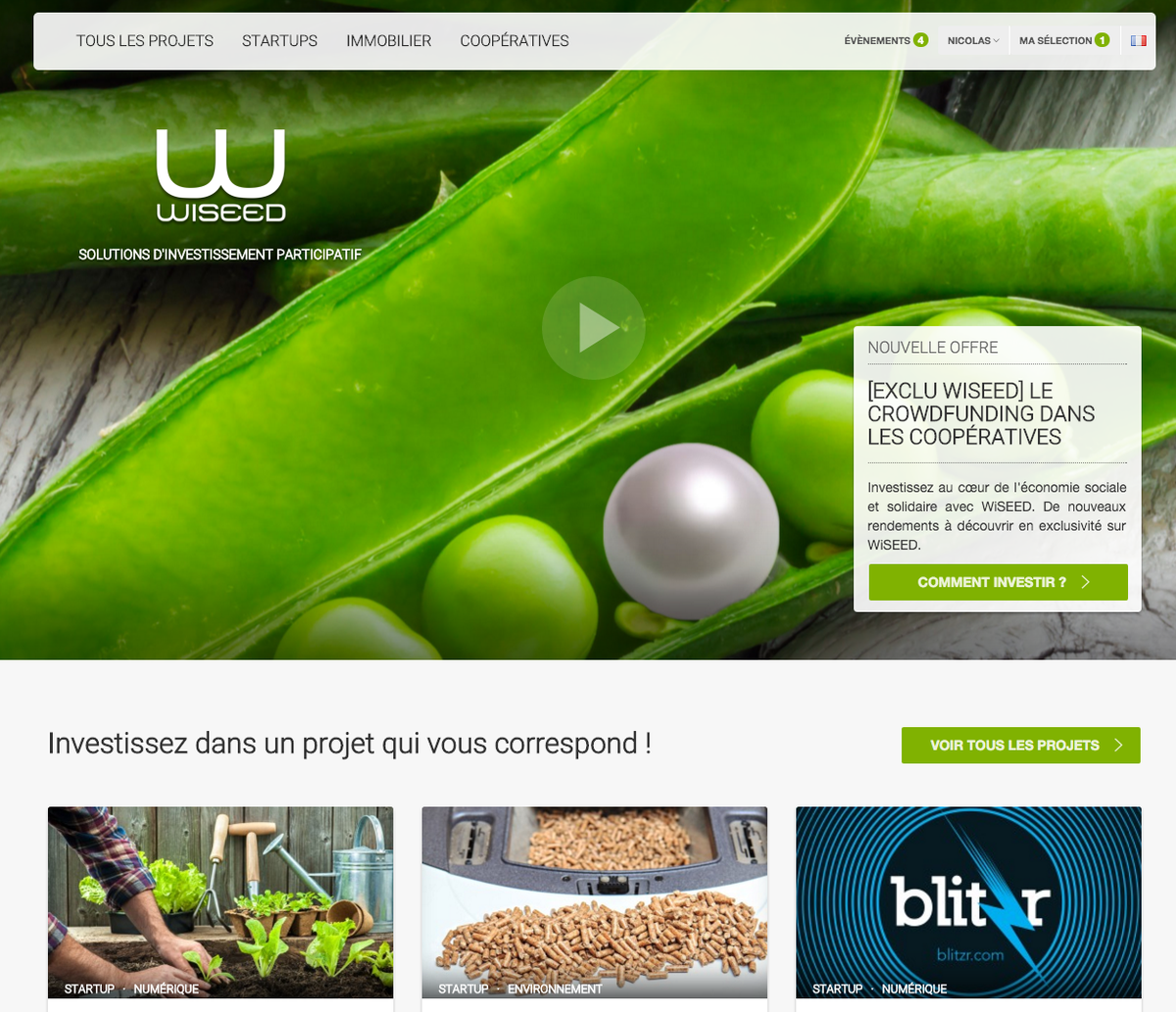 Le nouveau site de <a href="/wiseed/">Wise</a> est en ligne ! wiseed.com #onprod #BackToTheFuture