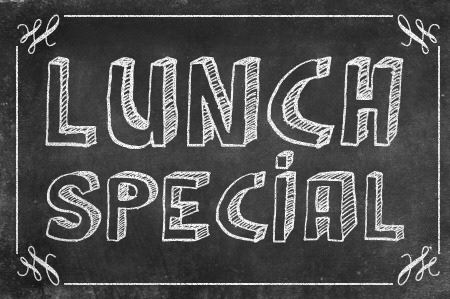 Today's La Bastille lunch special is chicken breast, mash with mushrooms. Glass of wine £8.50