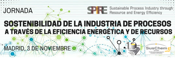 SusChemSpain's tweet photo. Jornada @SPIRE2030 nacional | Madrid, 3 de noviembre https://t.co/5PcXvdGpoZ. Organizan:@a0innovador y @SusChemSpain https://t.co/mFBCh3jkfQ