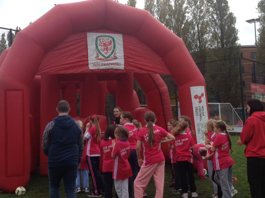 Today's FIFA Live your Goals festival in Wrexham