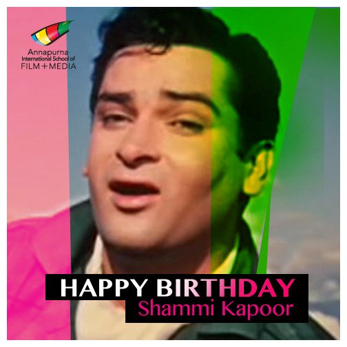 Wishing legendary actor, Shammi Kapoor a happy birthday!
We miss you!  