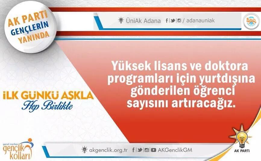 AK bir gelecek için iktidara yürüyoruz!
#AKGençlikBeyannamesi