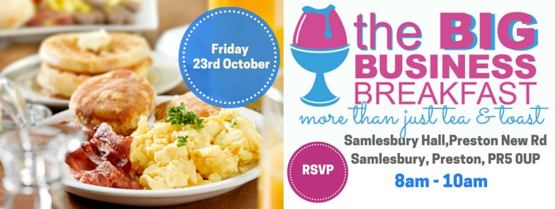 Join over 30 other businesses this Friday for the 'Big Breakfast' Networking meeting at Salmesbury Hall, 8am - 10am