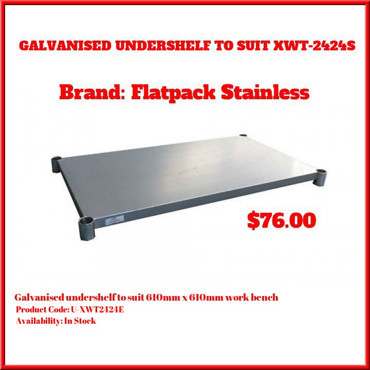 AlphaFlatpack's tweet image. Galvanised undershelf to suit 610mm x 610mm work bench only at $76.00.Make it your today at goo.gl/plF4aU