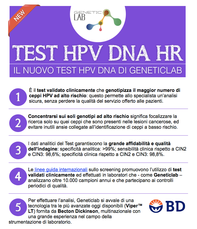 geneticlabsrl's tweet photo. Perchè scegliere il nuovo test #HPV #DNA di Geneticlab? Ecco 5 buoni motivi! https://t.co/EnMJzFpOwe