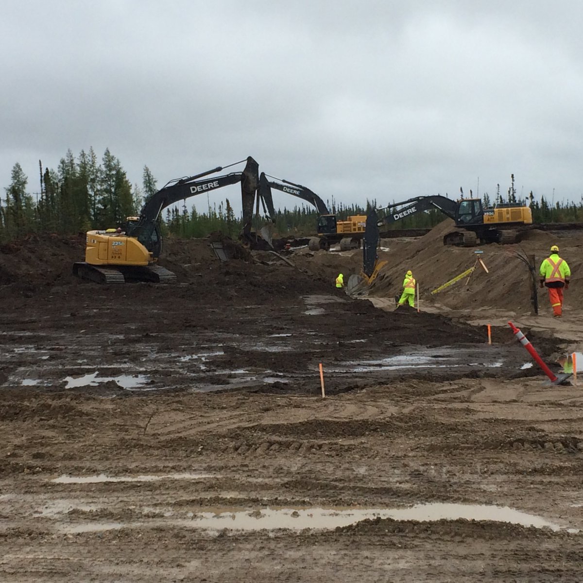 The team is working hard at Keewatinohk!