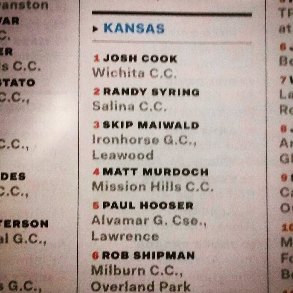 AlvamarCC's tweet image. Congrats to #alvamarcc Head Golf Professional Paul Hooser-voted top 5 golf teacher in KS by his peers in #GolfDigest
