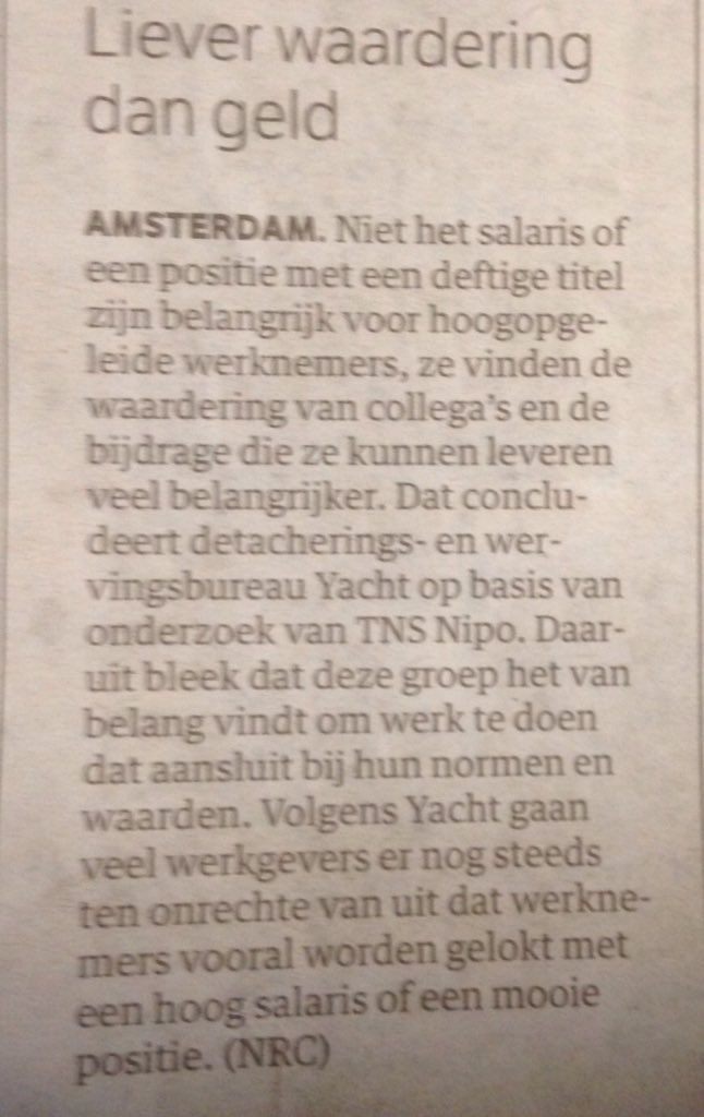 weviewnu's tweet image. Liever waardering dan geld! Reden te meer om n waarderende cultuur te creëren #happyophetwerk @weviewnu