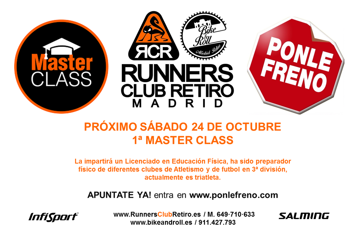 RCR_Madrid's tweet photo. Ayer iniciamos con los entrenamientos de la @Ponle_Freno 
Comienza la cuenta atrás. Y este sábado la Master Class!!! https://t.co/rofscywubG