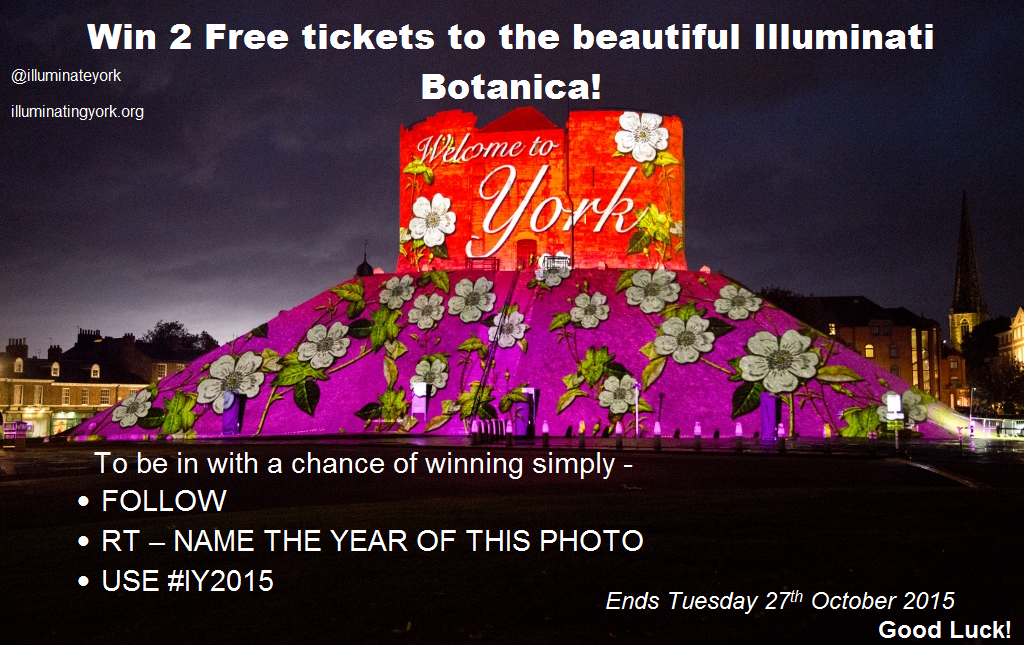 IlluminateYork's tweet photo. ONLY 1 WEEK TO GO UNTIL ILLUMINATING YORK'S 10th BIRTHDAY &amp; TO CELEBRATE WE'RE GIVING AWAY 2 FREE TICKETS!! #IY2015 https://t.co/hdjVvdsbZ0