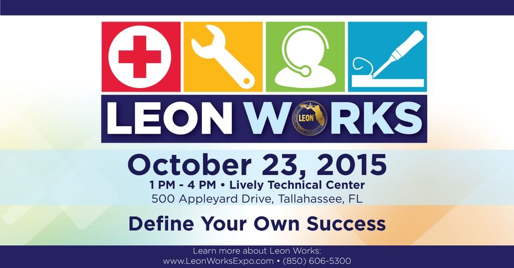 livelytechnical's tweet image. Seeking a career change that best fits you? Define Your Own #Success at the #LeonWorks Expo on Oct.  23!