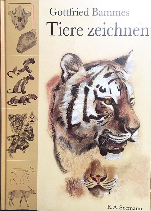 友人に面白い本を見せてもらいました。ドイツで買ってきたという、動物のざっくりした骨格図とスケッチやドローイングがまとめてある本。 まさに「動物の絵やアニメーションを描く人向け」の本といった感じ。欲しい！ 