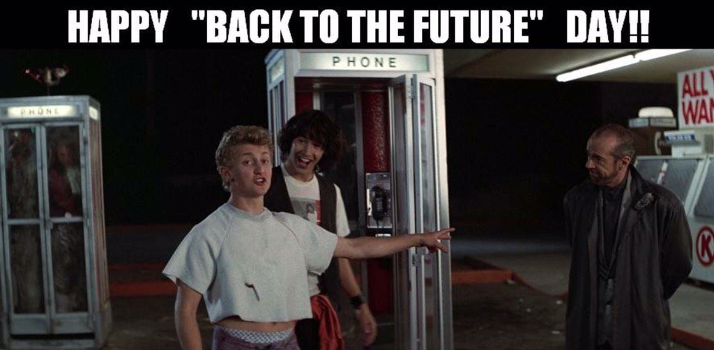 DrollOctopus's tweet image. Happy #BackToFutureDay everyonr! Be excellent to each other!