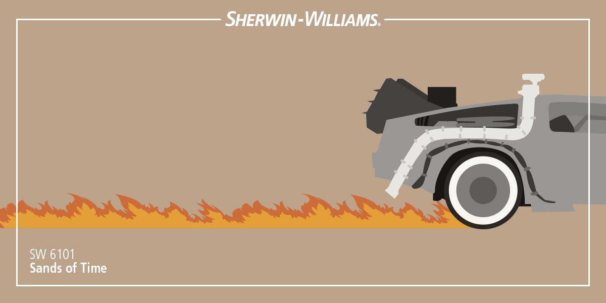 We might not need roads where we’re going, but we'll always need color. #BackToTheFuture