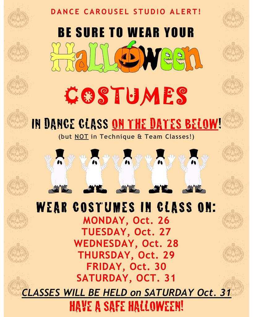 DanceCarouselMA's tweet image. HALLOWEEN IS COMING!!!!!!!!!!!!!!!!!
