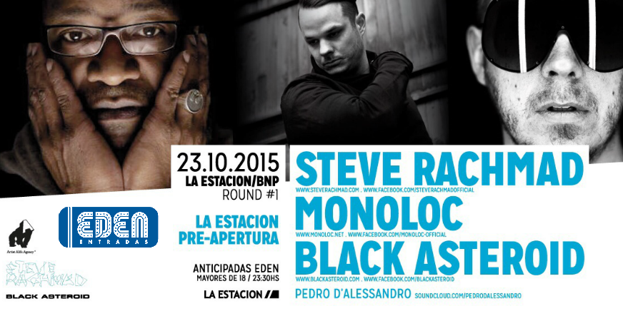 edenentradas's tweet photo. 23/10 23.30hs Pre Apertura La @estacionok Round 1 -$195- Ver +info en  https://t.co/lw1eGumGs8 https://t.co/FqojbrCGGB