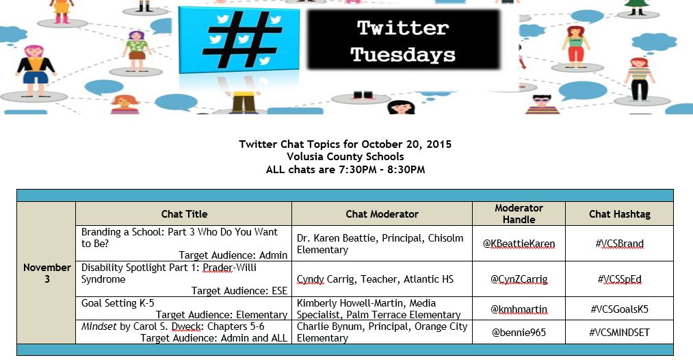 mrroa's tweet image. Volusia is chatting away on Twitter Tuesdays! JOIN US TONIGHT for the following chats! #VCSPLN #VCSDLT #VCSSLT