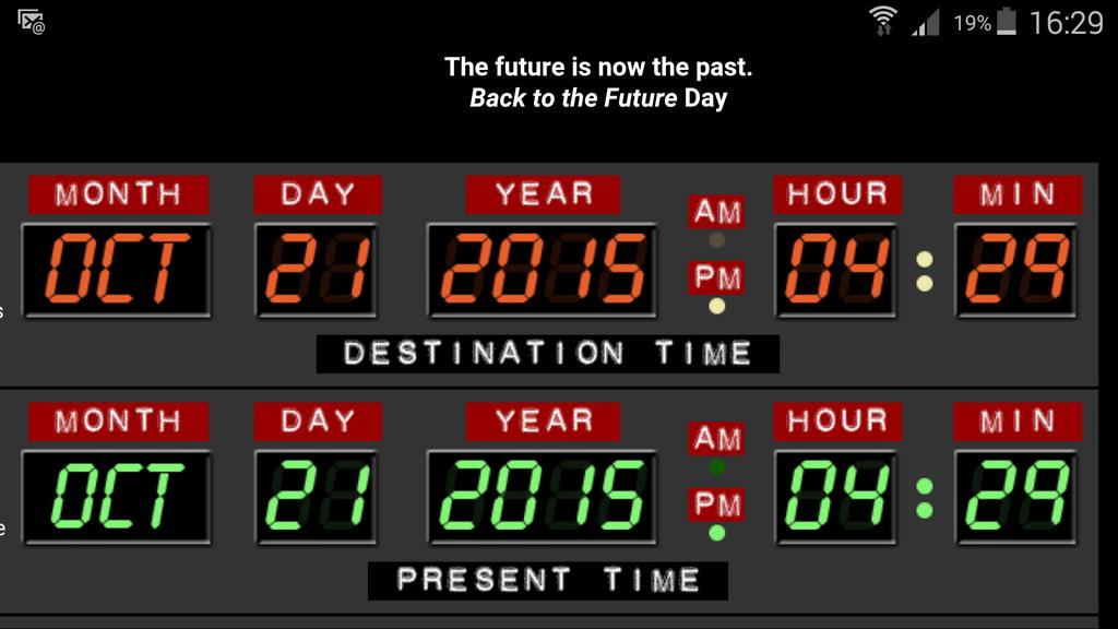 jasethehoo's tweet photo. @Adamthewoo @justinscarred @LJRICH great scott @jasethehoo in the uk is officially in the future #bttfnerd #4.29pm https://t.co/ZXXtUBwAi7
