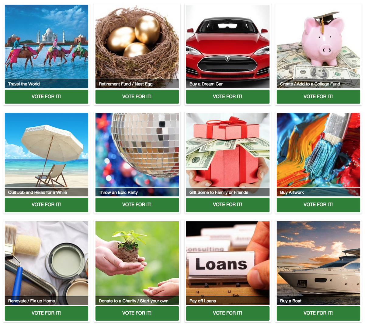 FavePages's tweet image. What would you do with an extra $1 Million? Vote to win &amp;gt; bit.ly/1PGBfU4