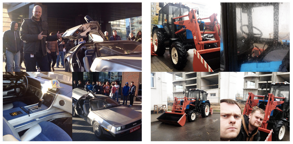 yakudzablr's tweet photo. Наш с @cherenkevich ответ Делориан в Московском офисе #BackToTheFuture #autoru #Yandex https://t.co/CZAZ3eJZAy