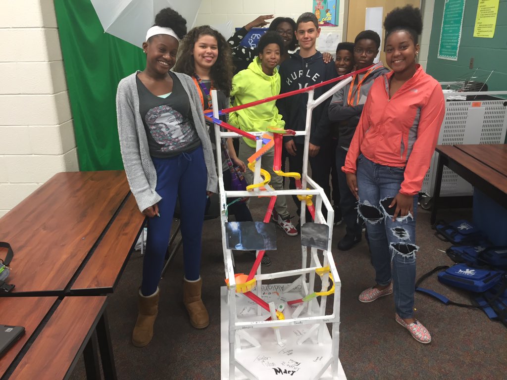 FishSCHistory's tweet image. My Rockstars&apos; awesome roller coaster! #LMSLEAP @RichlandTwo @LongleafMiddle