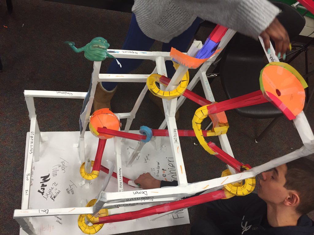 FishSCHistory's tweet image. My Rockstars&apos; awesome roller coaster! #LMSLEAP @RichlandTwo @LongleafMiddle