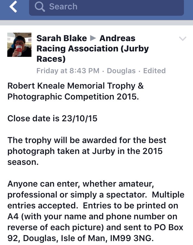 Please don't forget entries for the ARA photo competition in memory of Robert Kneale close on Friday 👍