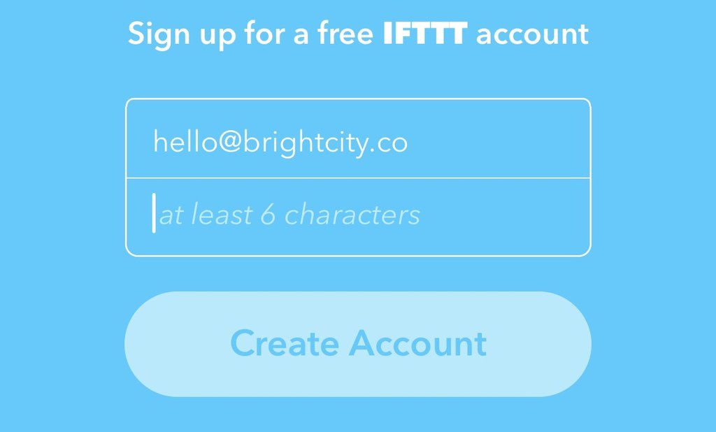 .@IFTTT - When password field gets activated, the copy changes to pasword rules to prevent an error message. https://t.co/4ElOct9V1w