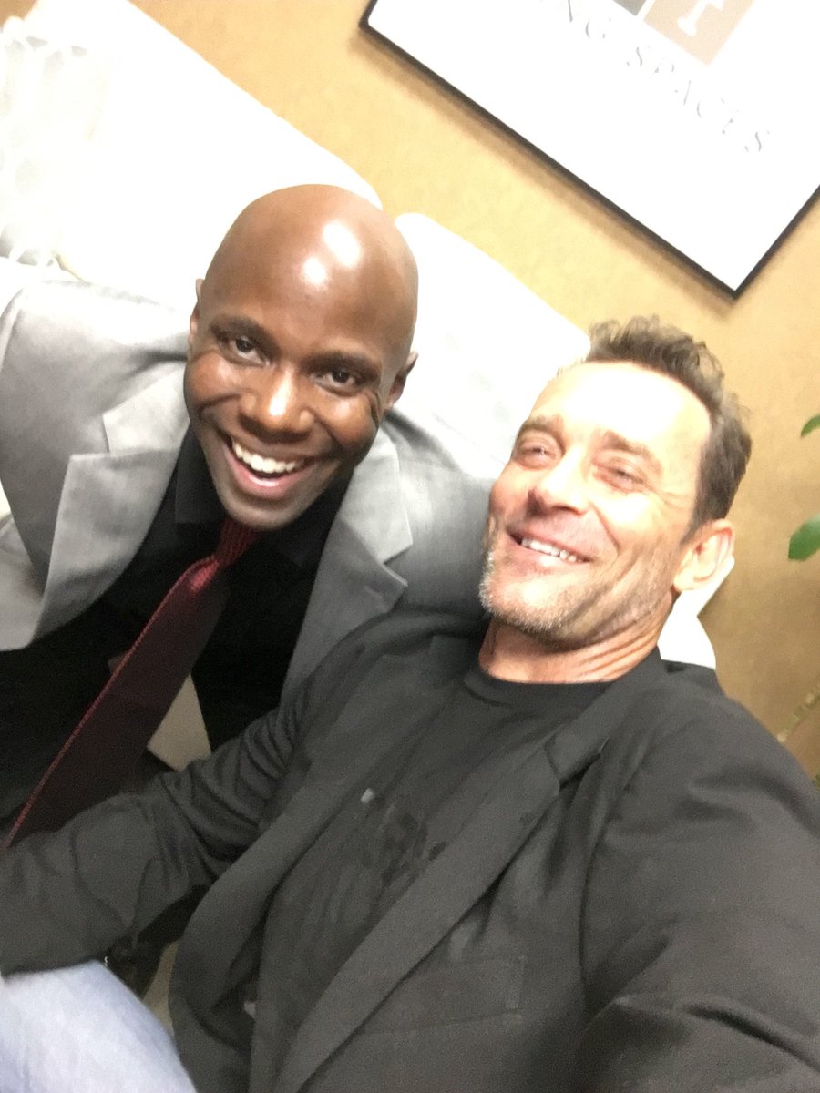 Obi_Obadike's tweet image. Bromance at FoxStudios with @RandyHetrick for #SweatInc! One of the greatest #fitness entrepreneurs period!