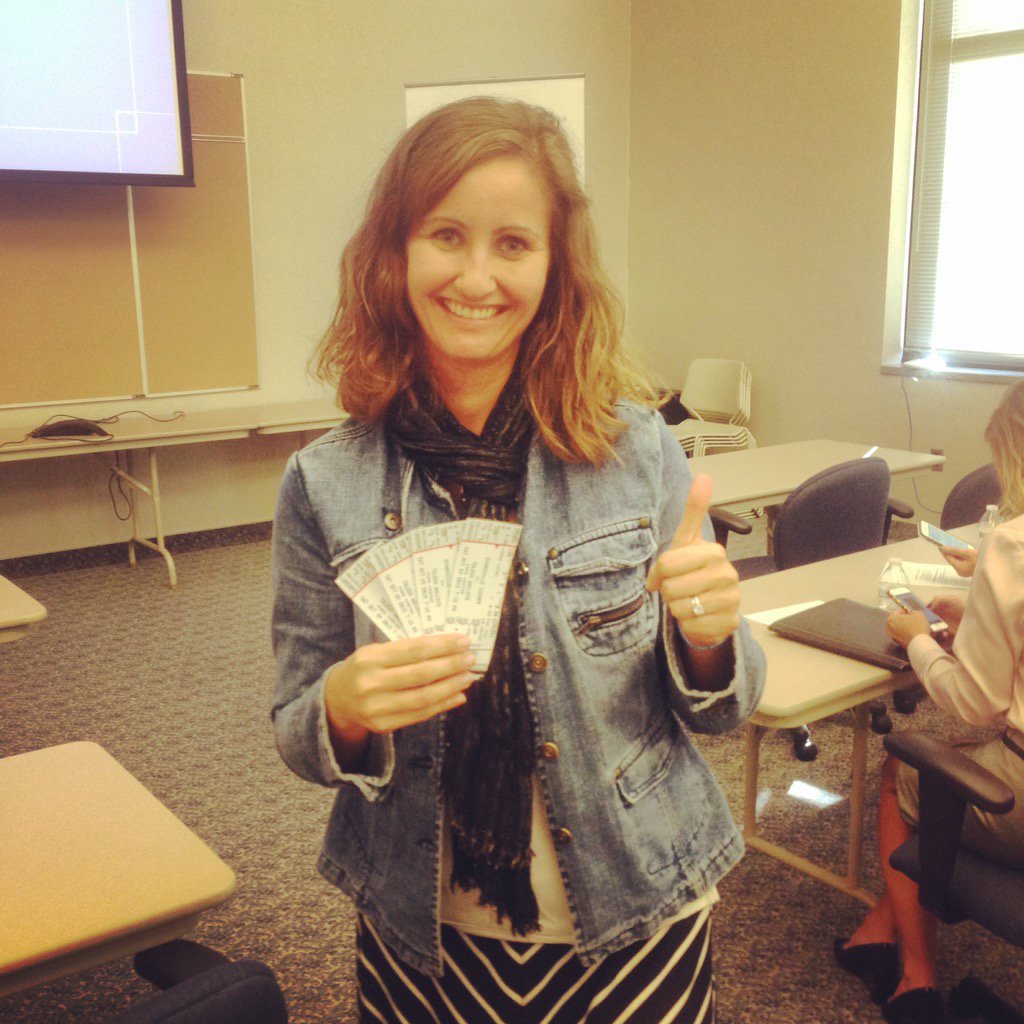 Amanda won icemen tickets at the ETFCU Presents: Social Media Time Savers presentation!
