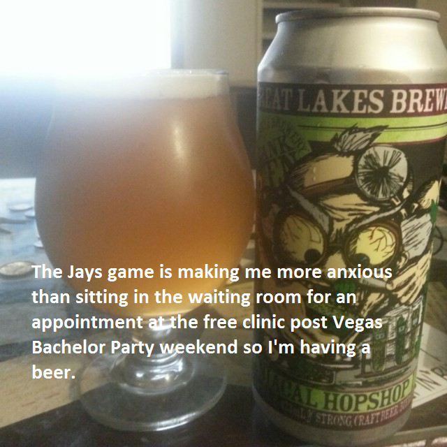 SoImHavingABeer's tweet photo. @GreatLakesBeer @BlueJays #ManiacalHopshopIPA #Beer #SoImHavingABeer https://t.co/stDnoOGPQG