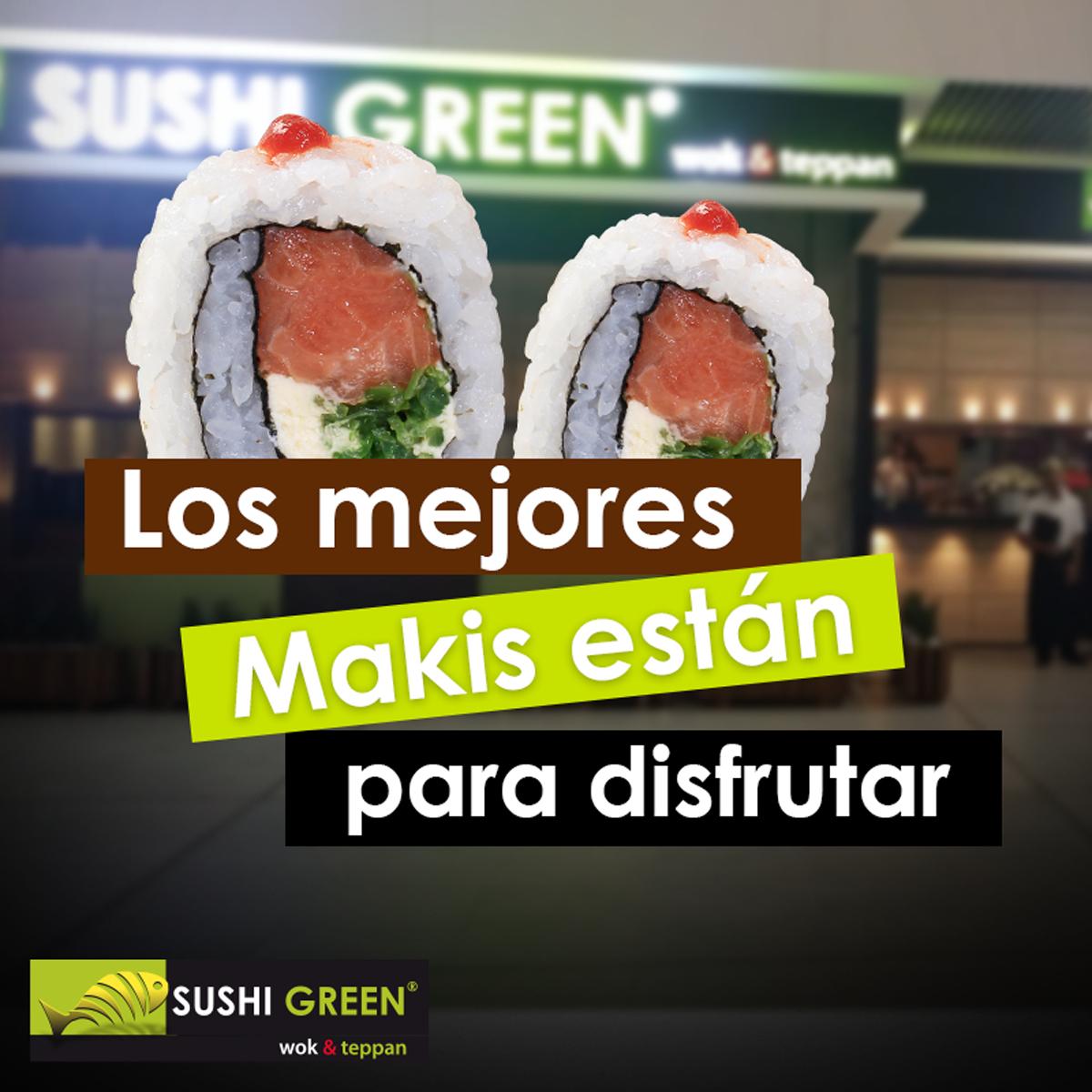 SushiGreenCo's tweet photo. ¡El mejor sabor en todos los makis para disfrutar! Visítanos en Jardín Plaza y Pacific Mall. https://t.co/ZoQp9PdhoA