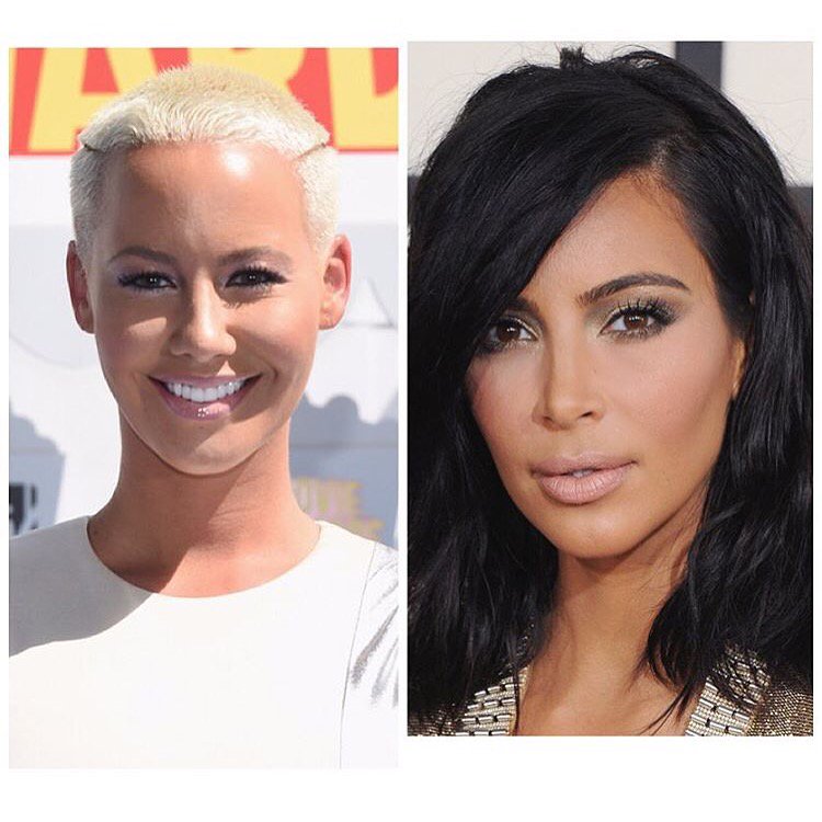 Happy Birthday to Kim Kardashian (35) and Amber Rose (32) 