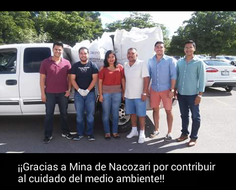ReciclaUnison's tweet photo. Agradecemos su participación a Mina de Nacozari, seguimos recolectando!!! https://t.co/mkaLmA5Y5W