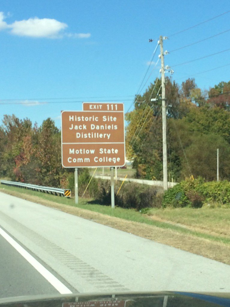 Always makes me happy to see this sign. <a href="/JackDanielsBBQ/">The Jack</a> #boom #roadtrip