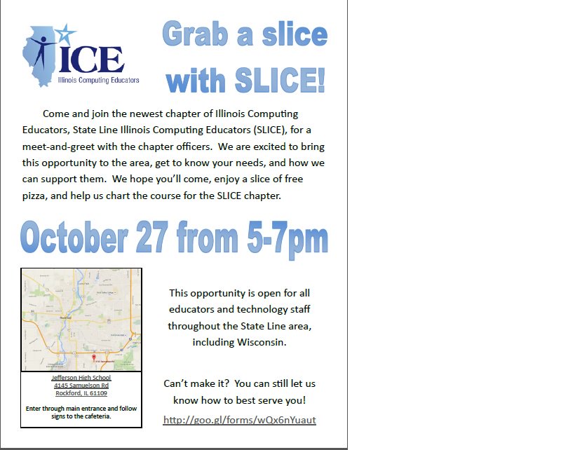 New Illinois ICE Chapter, our first meeting happens next week #sliceIL