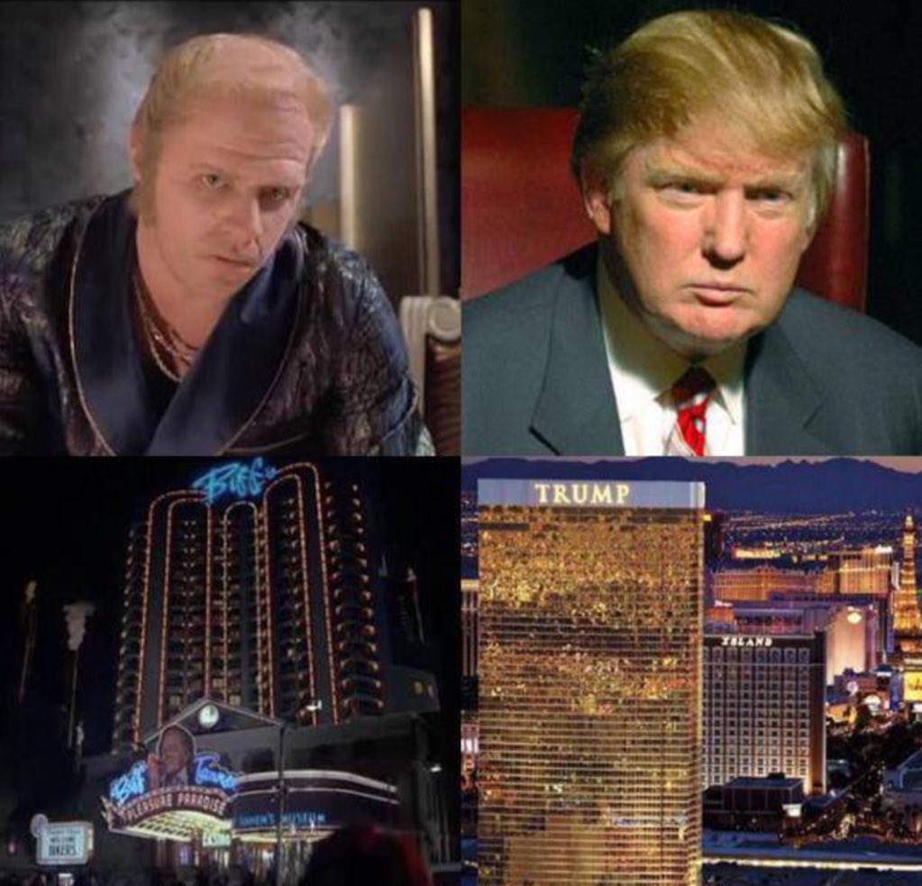 Дональд Трамп и Бифф Таннен